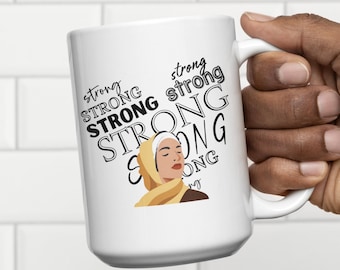Islamic Mug Gift for Ramadan Gifts Eid Gift Suhoor Mug Iftar Mug Cute Hijab Mugs Gift for Muslim Woman Hijabi