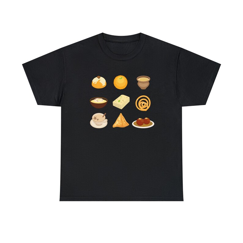 Pakistaanse/Indiase snacks en desserts tshirt, islamitische tshirt, islamitische geschenken afbeelding 6