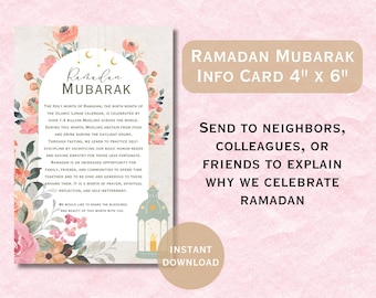 Ramadan Info Card: Neighbor & Friend Gift (Digital Download)