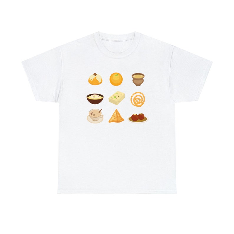 Pakistaanse/Indiase snacks en desserts tshirt, islamitische tshirt, islamitische geschenken afbeelding 3