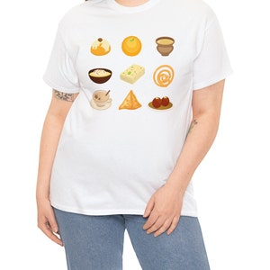 Pakistaanse/Indiase snacks en desserts tshirt, islamitische tshirt, islamitische geschenken afbeelding 5