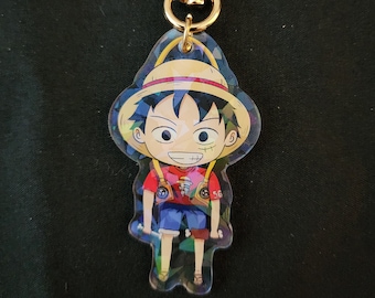 One Piece film RED Luffy Holo Keychain