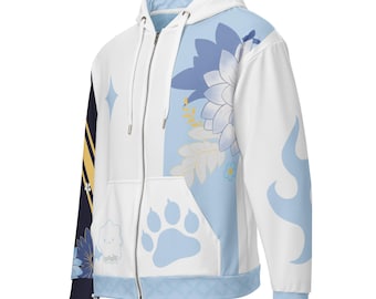 Hololive: Fuwawa Abyssgard Kimono Unisex zip hoodie