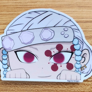 Sound Pillar Demon Slayer Uzui Tengen Vinyl Peeker Sticker