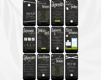 Instagram Business Policy Templates | Editable Price List (Digital Download)