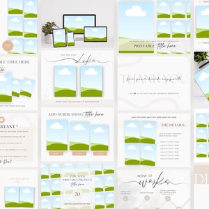 Etsy-mockupmallar för listning | Utskrivbar butiksdisplay (PDF) bild 2