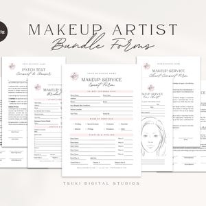 Plantilla de contrato de maquillador, formularios de maquillador, formularios de servicio de maquillaje, contrato de maquillaje de novia, acuerdo de contrato de maquillaje, formularios de maquillador