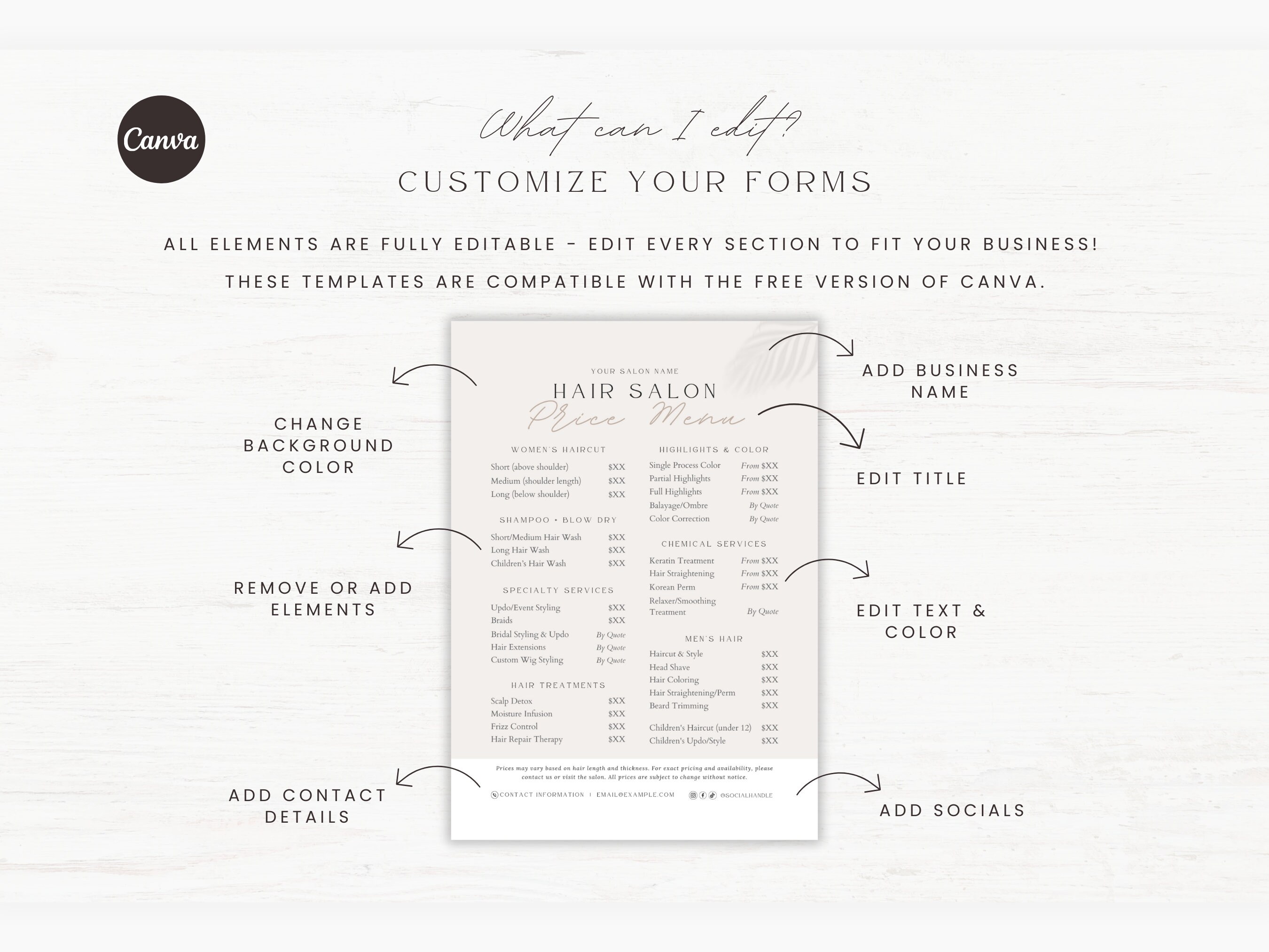 Editable Hair Service Price Menu Hair Salon Price List Hairstylist editable-hair-service-price-menu-hair-salon-price-list-hairstylist
