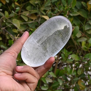 Sphatik Lingam Shiva Lingam Stone - Genuine Himalayan Clear Quartz 782g for Pooja Meditation & Healing