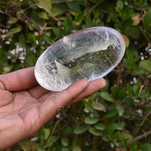 Sphatik Lingam Shiva Lingam lingam stone | Genuine Himalayan Clear Quartz Lingam/White Shiva-lingam for Pooja Room/Meditation, Healing520g