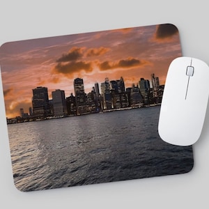 New York City Skyline at Sunset Mousepad