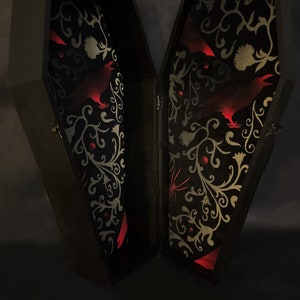 Black Vampire Coffin Box (Large)