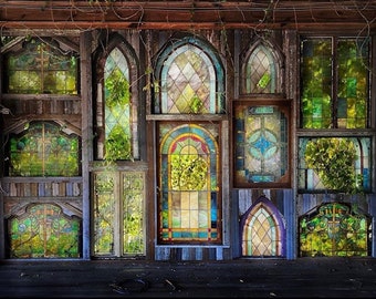 Vidrieras abandonadas Lienzo