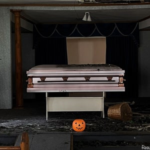 Abandoned Funeral Home Canvas Print