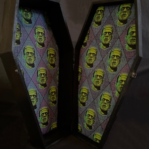 Black Frankenstein Coffin Box (Large)