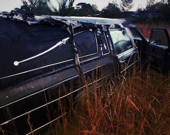 Coche fúnebre abandonado Lienzo