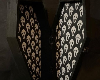 Black Ghostface Coffin Box