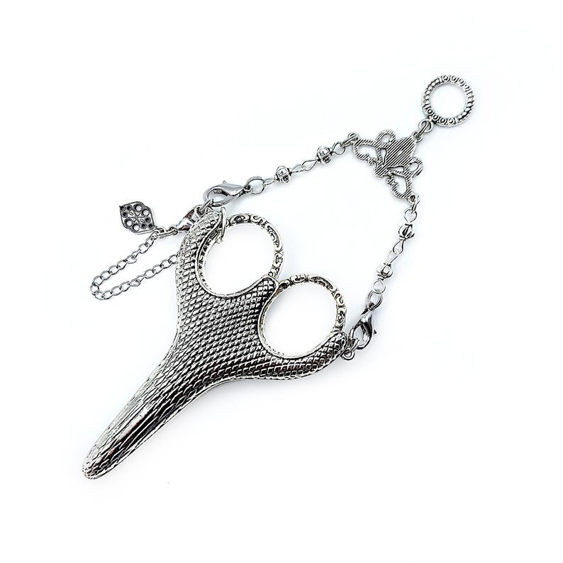 Ornately Embossed Embroidery Scissor & Metal Sheath Set W/ Safety Chain ...