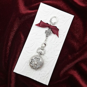 Mini Chatelaine Pocket Watch with Removable Chatelaine Chain & Bonus Necklace Chain (2 Styles)- Chatelaine Tools, Pocket Watch Pendant