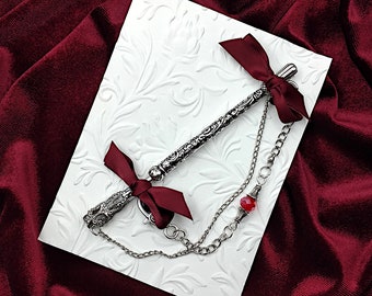 Ornate Vintage Style Seam Ripper with Filigree Safety Cap and Chatelaine Chain- Sewing Tools, Seamstress Gift, Sewing Chatelaine