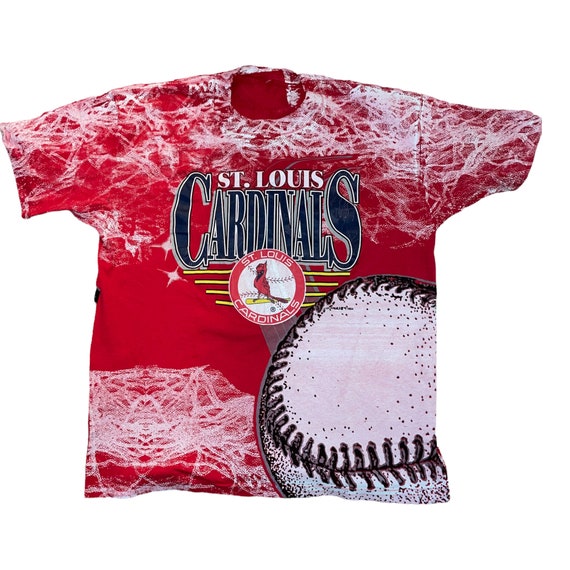 Youth MLB Productions Heather Gray and Red St. Louis Cardinals MBSG T-Shirt