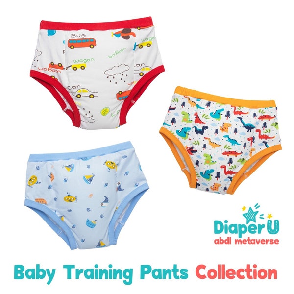 Adult Baby ABDL Training Pants - Daily Baby Collection (3 Training Pants)