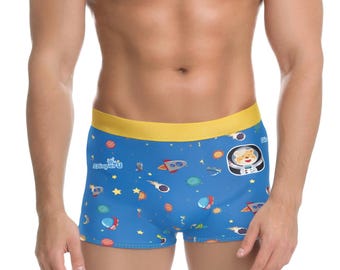 ABDL Adult Baby Boy Boxer Briefs - Baby Astronaut