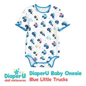ABDL Erwachsenen Baby Strampelanzug - Little Trucks