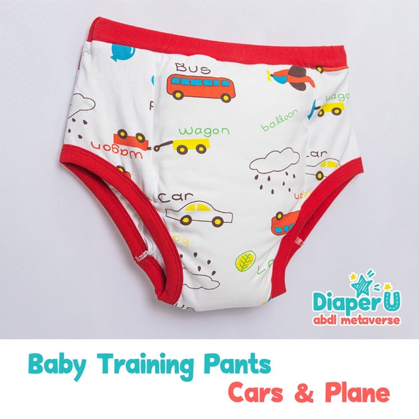 Adult Baby ABDL Training Pants - Cars & Plane