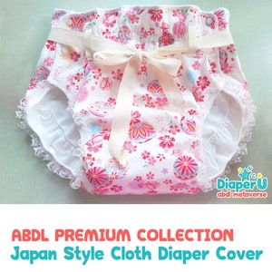 ABDL Adult Baby Japan Style Cloth Diaper Cover - Blooming Sakura