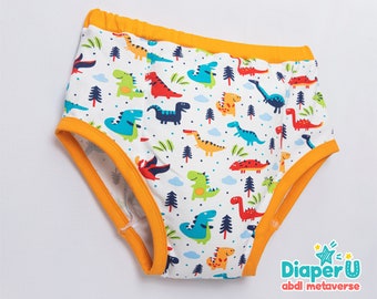 Pantalon d'entraînement ABDL bébé adulte - Petit dinosaure