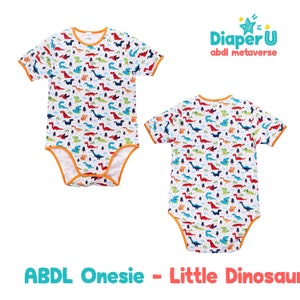 Adult Baby ABDL Onesie - Little Dinosaur