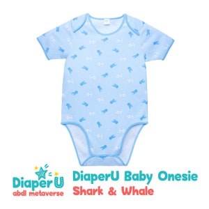 Combinaison bébé adulte ABDL - Requin et baleine