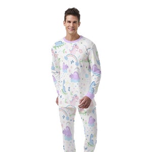 ABDL Ultra Soft Pajama Sets - Purple Dino