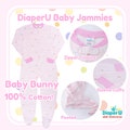 ABDL Adult Baby Footed Jammies - Baby Bunny