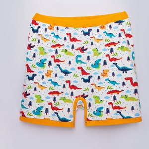 Erwachsenen Baby ABDL Snap Shorts - Kleiner Dinosaurier