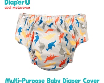 ABDL Baby Dino Multi-purpose Baby Diaper Cover, Swim Diaper