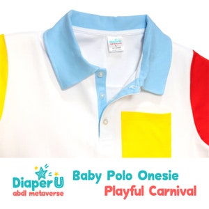ABDL-polo-romper volwassenen baby - speels carnaval