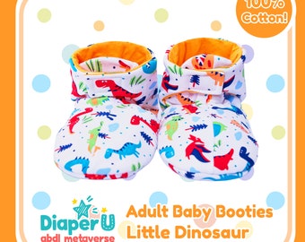 ABDL Adult Baby Booties - Little Dinosaur