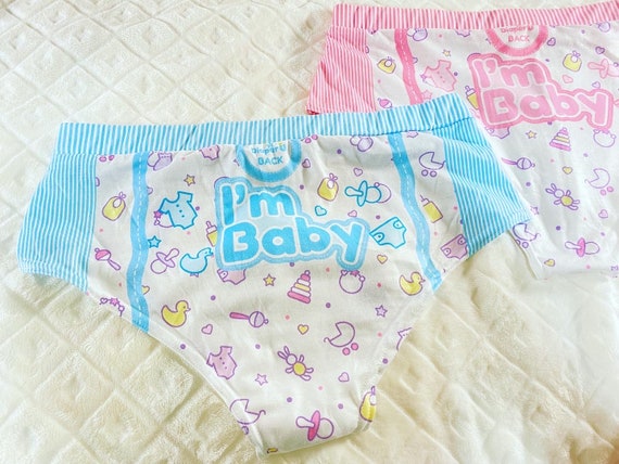 Adult Baby ABDL Diaper Style Woman Underwear Little Bunny 