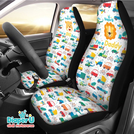 ABDL Adult Baby Car Seat Cover Daddy & Baby 