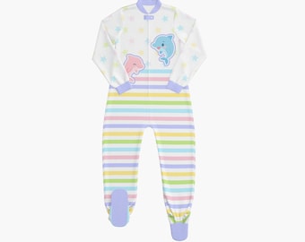 BabyCloudie Footed Jammies - Baby Dolpho