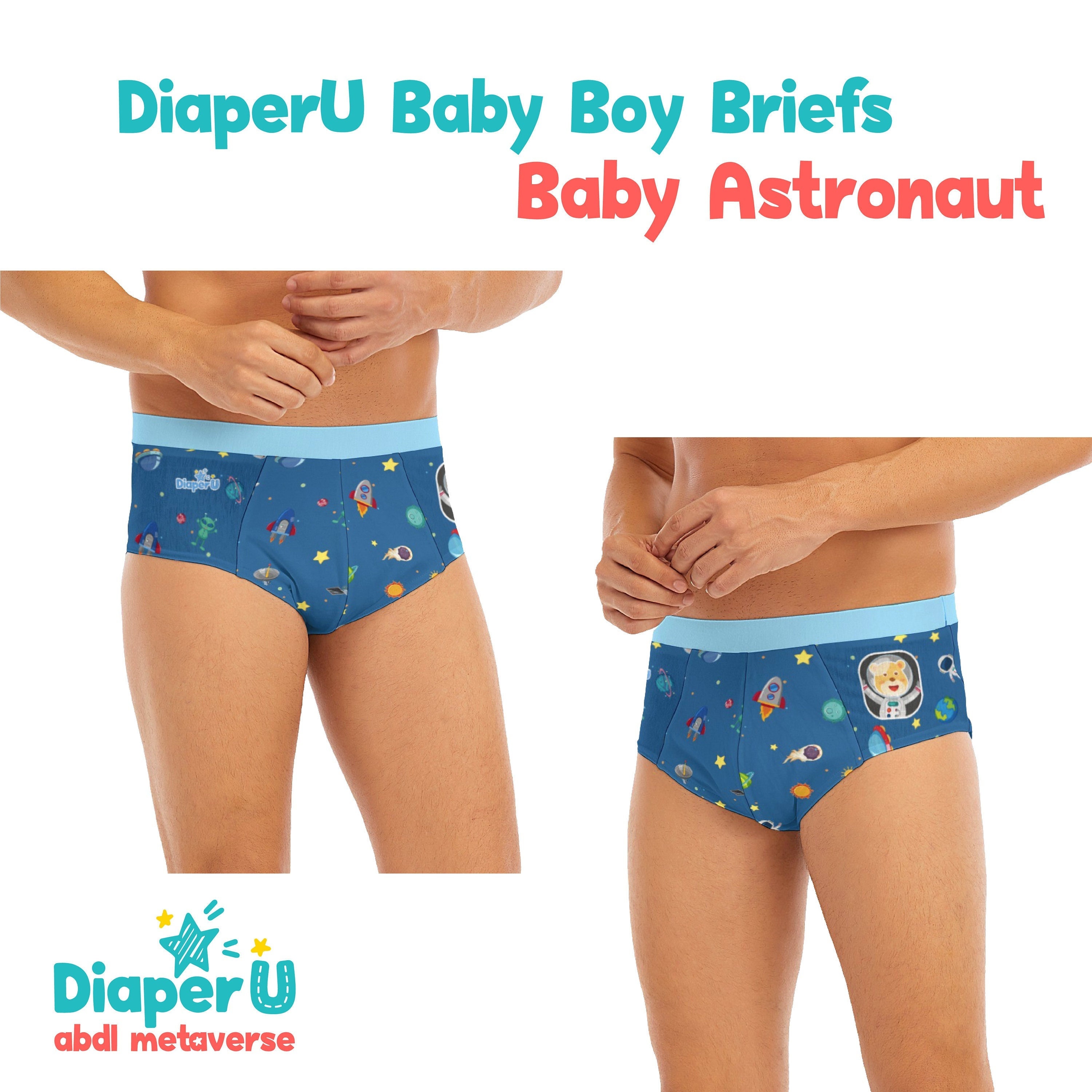 Adorel Slips sous-vêtements Pur Coton Garçon Lot de 6 Astronaute 2