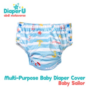 ABDL Baby Sailor Multi-purpose Baby Diaper Cover, Swim Diaper