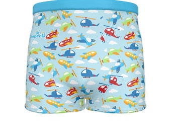 Adult Baby Boy Boxer Briefs - Blue Airplane