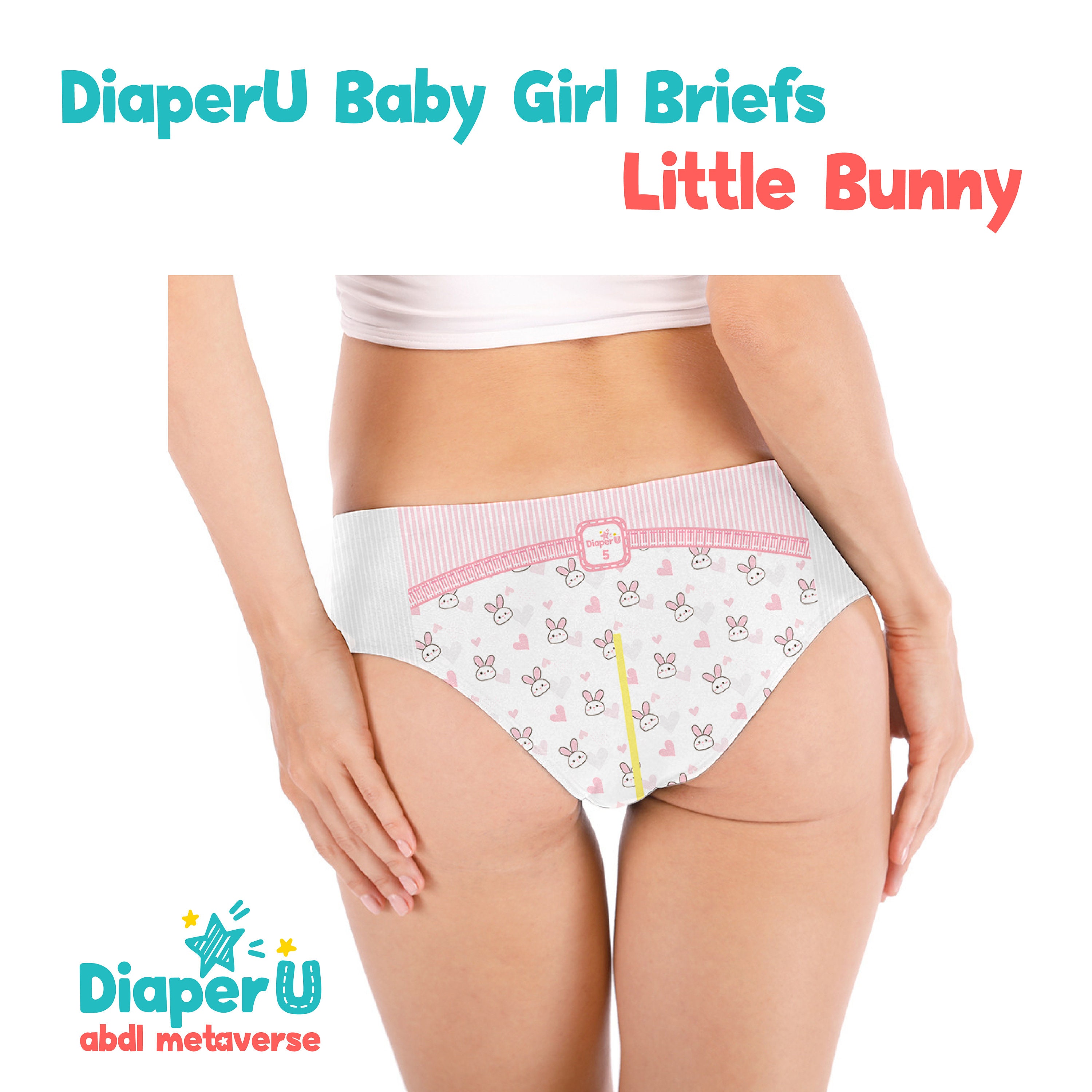 Adult Baby ABDL Diaper Style Woman Underwear Little Bunny -  Norway