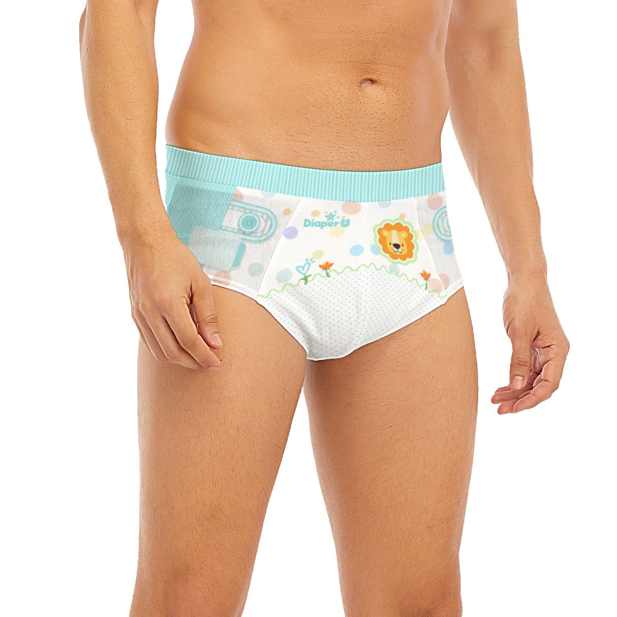 ABDL Adult Baby Diaper Style Briefs Little Lion -  Canada