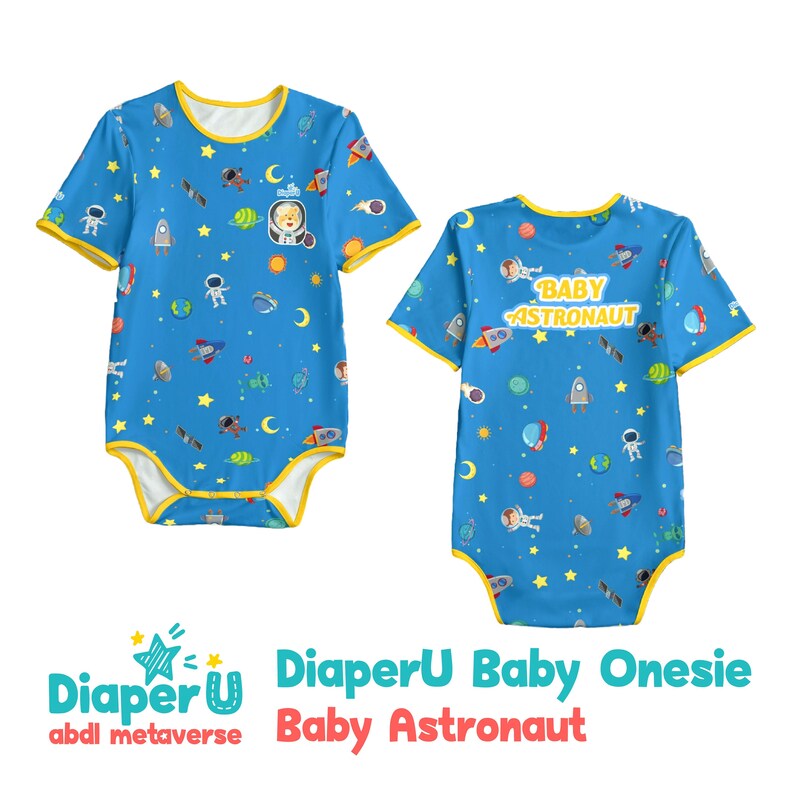 ABDL Adult Baby Onesie Baby Astronaut Etsy Australia