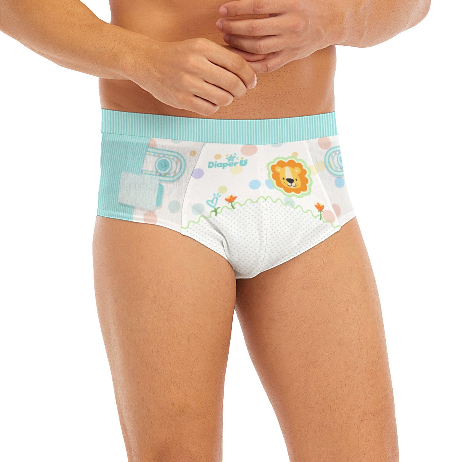 ABDL Adult Baby Boy Briefs Underwear Little Lion Etsy