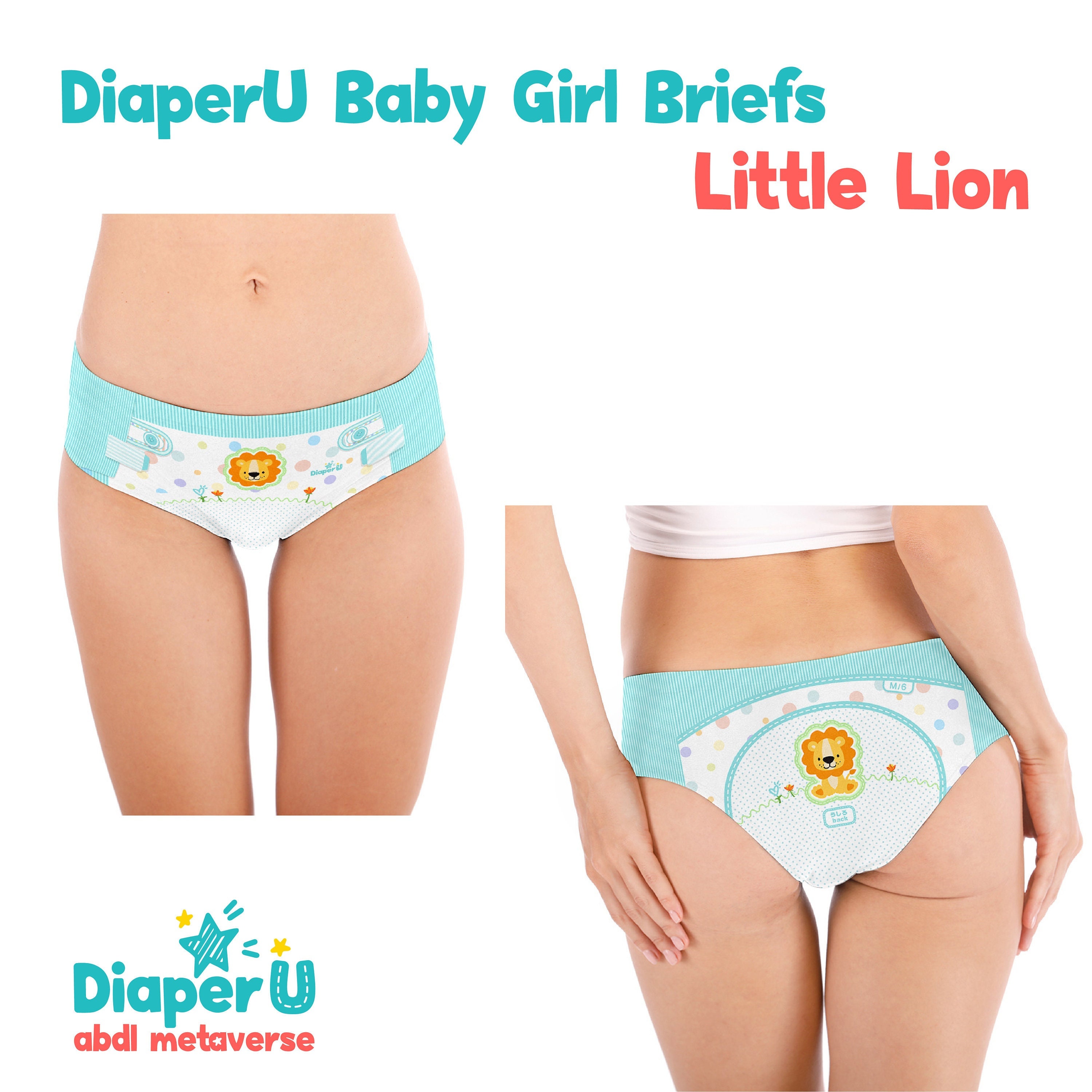 Adult Baby DDLG/ABDL Underwear Comfortable Cotton Briefs For Age